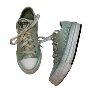 Converse Junior Green Mermaid Lift Ox Sneakers 13